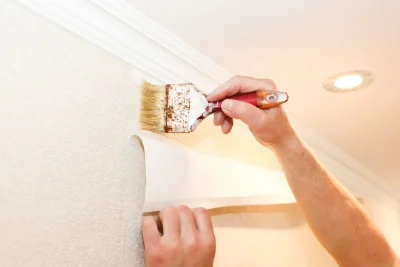 Pose de papier peint à Oresmaux — revêtements muraux et toiles de verre